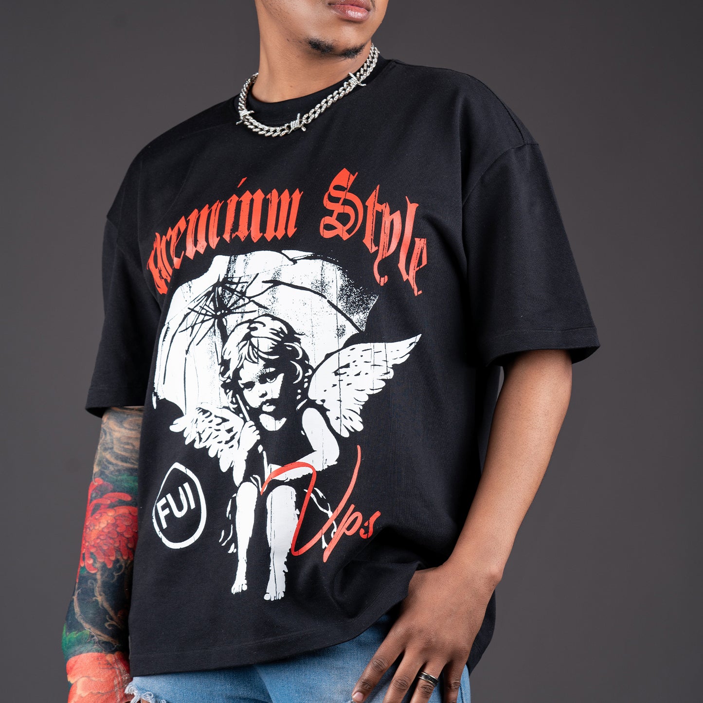 Black Premium Angel T-Shirt