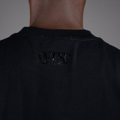 Drip Mask Black on Black T-Shirt