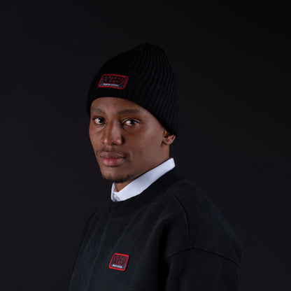 Knitted Viscose Cuffed Beanie