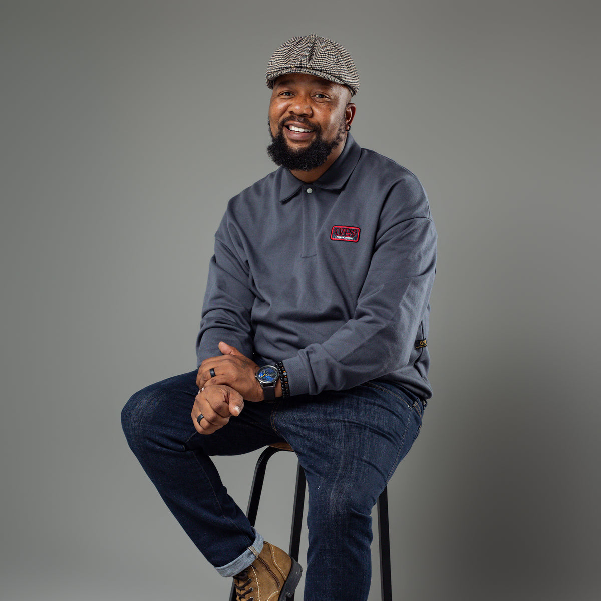 Charcoal Golf Sweater